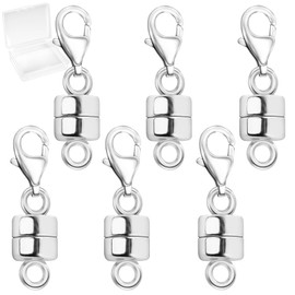 MKCYD MKCYD Magnetic Necklace Clasp with Lobster Clasp,14K Gold and Silver Magnetic Jewelry Clasps for Necklace Extender Bracelet Closures