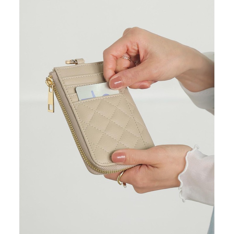 Alto Rose Fragment Case with Key Chain, Thin Wallet, Small,