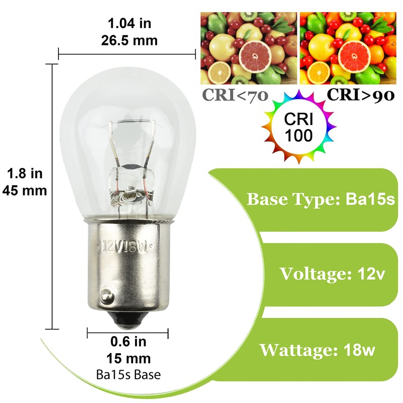 Diximus Pack of 10 Bulbs 1141 S8 Low Voltage Landscape