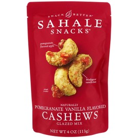 Glazed Mix, , Naturally Pomegranate Vanilla Flavored Cashews, 4 oz- pack of 4