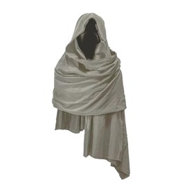 JCBFUME Cowl Hood Scarf Rogue Hood Medieval Cloak Renaissance Costume Men Neck Warmer Hooded Cape Hat Cyberpunk Accessories, Grey, 75 x 31 inch