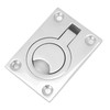 4 Pcs 63x44mm Square Flush Pull Ring Handles 316 Stainless