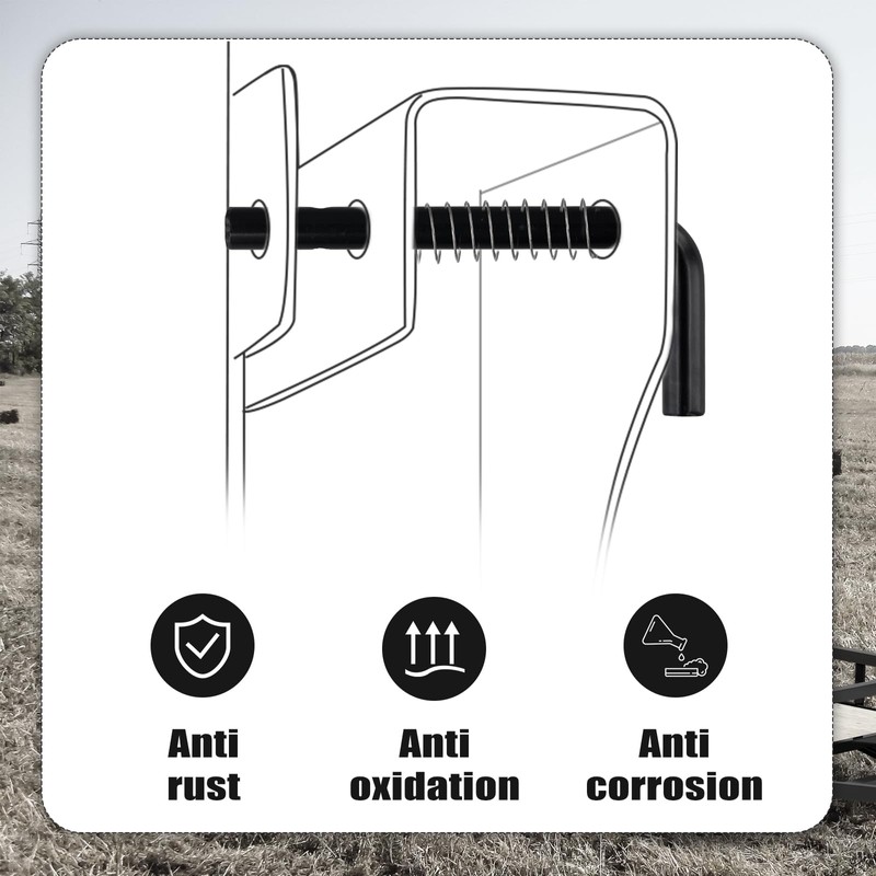 NQEUEPN 2 Packs Trailer Gate Spring Latch Kit, Heavy Duty