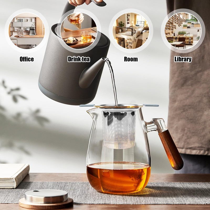 Tea Strainer for Loose Tea, Stainless Steel Tea Filter with