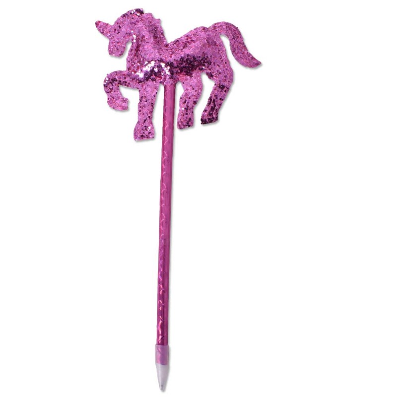 TE-Trend Pack of 6 Unicorn Pens Ballpoint Pens Unicorn Topper