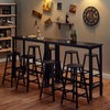 Mr IRONSTONE Bar Table, 39" High Top Pub Table Rectangular