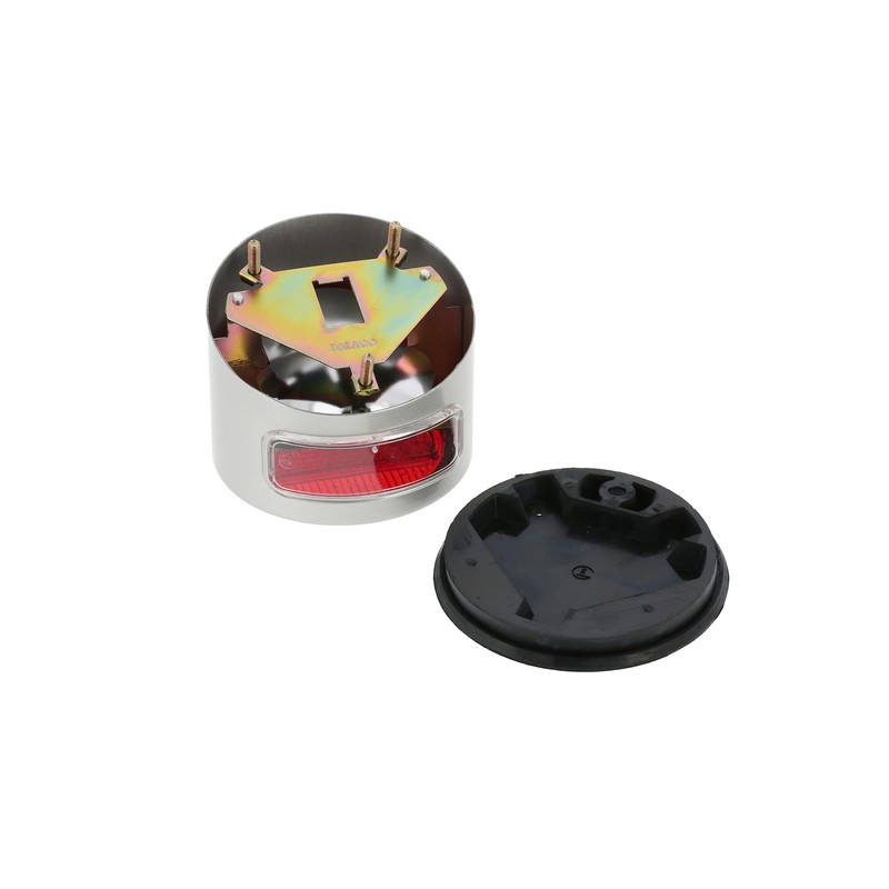 BALACO Rear Light Round Complete Silver Housing for MZ ES,