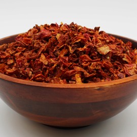 Naturejam Dried Tomato Flakes - 8-ounce Bag of Flakes - Dry Tomato in 3/8 inch sized - Great Dried Ramen Toppings - Essential Ingredient for Every Kitchen