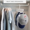 2Pcs Hat Hangers for Closet, Hat Organizer for Baseball Caps,
