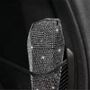 JNNJ Bling Rhinestone Leak-Proof Portable Rubbish Bin for Cars Portable