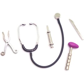 5 Pcs Dollhouse Mini Stethoscope Care Tools Dollhouse Dolls Miniature Garden Kit, Hospital Accessories Set for Miniature House Decoration Dollhouse Accessories