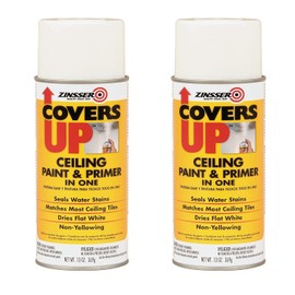 03688 Covers Up Stain Sealing Ceiling Paint, White (2 Count - 13 oz, White)