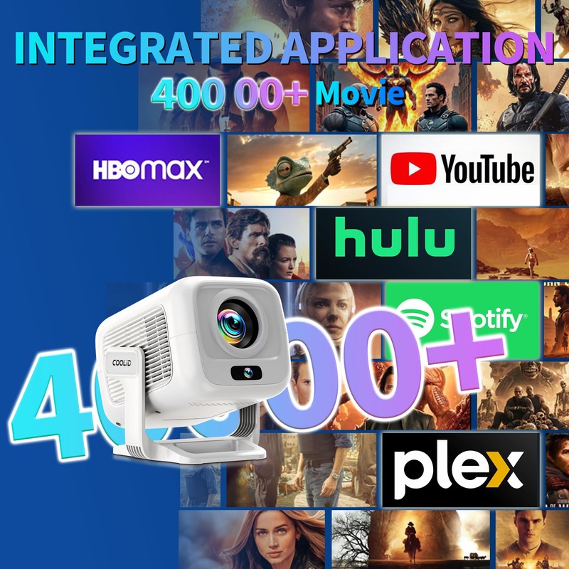[Auto Focus & 2026 Upgraded] Mini Projector 1080P FHD Support