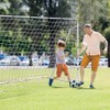 Lwuey Football Goal, 12x6FT Soccer Scoring Net Sports Backyard Barrier