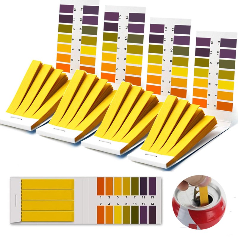 pH Test Strips Upgraded 1-14 Litmus Paper, Universal Indicator for