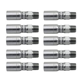 1" Hose x 1" NPTF Male Pipe Swivel Hydraulic Hose Crimp Fitting Ends | MPX-16-16