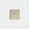 SereneDrains 304 Stainless Steel 4 Inch Square Brushed Gold Shower