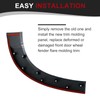 Copgge Front Door Fender Flare Molding Upper Front Wheel Arch