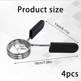 Pack of 4 Dumbbell Bar Spring Clasp, Weight Lever Clamps for Dumbbells, Spring Clasps, Barbell Clasps, 30 mm, Lock, Weight Lifting, Barbell Attachment for Barbell Collar Clips, Weight Lifting