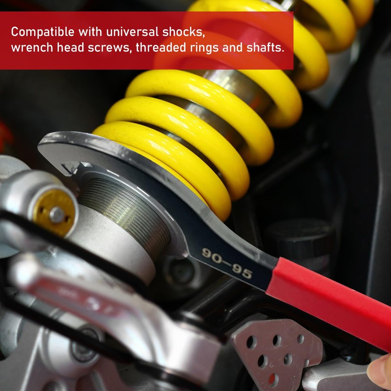 Socpuro 10Pcs Coilover Spanner Wrench Set, Universal Shock Spanner Hook