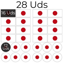 28 Japan Flag Stickers Stickers for Bicycles, Motorcycles, Accessories (JAPAN)