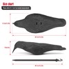 VicBre 6 PCS Crow Decoys Half Shell with Plastic Stake