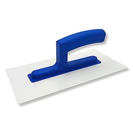 DEWEPRO® Smoothing Trowel, Eave, Mortar Board, Grating Board Made of Plastic, 270 x 130 mm (PS) for Applying and Smoothing Structural Plaster