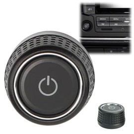 Xunzhi Radio Volume Control Knob,Car Audio Volume Button,Car Volume Stereo Tuner Control,Stereo Radio Volum/e Cont/rol Kn/ob,Replacement Radi/o K/nob Button for Golf 6 for Skoda,A