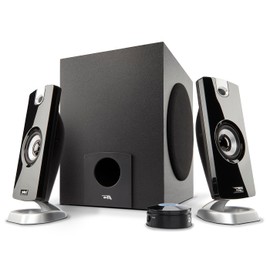 Cyber Acoustics CA-3090 2.1 Speaker System with Subwoofer with 18W of Power – Easy Setup and Convenient Controls, Great for Music, Movies, and Gaming