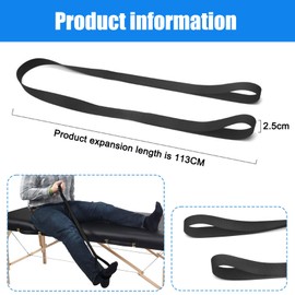Leg Lifter Strap, Helping Hand Company Leg Up Leg and Foot Lifter Mobility Aids, Leg Lifter Mobility Aid for Bed, Elderly Aids for Daily Living, Leg Lifter for Adult, Senior, Disability(1 Black)