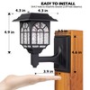 LeiDrail Solar Fence Lights, 4 Pack Solar Lights Outdoor Waterproof