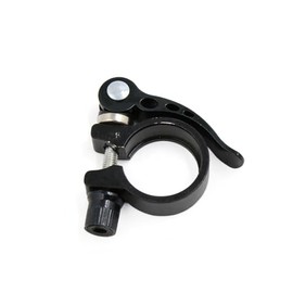 BULLSPANN Quick Release Saddle Seat Post Clamp for Bicycle 31.8mm Aluminum Alloy 1pc Black
