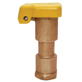 Underhill Quick Coupler Valve, Single Slot 3/4-Inch FPT Inlet, Sprinkler Garden Irrigation System, Solid Brass, High Visibility Rubber Cover, QV-075R