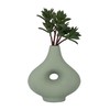 Sagebrook Home Boho Ceramic Stoneware Vase - Unique Hollow Design