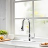 Lavatrum Kitchen Faucet with Pull Down Sprayer, 17 inch Polished