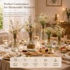 Glass Bud Vases Set of 6 for Flowers, Clear Small