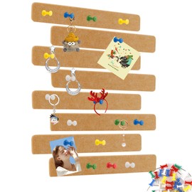 Felt Bulletin Board Bar Strips,8PCS Cork Board Bar Strips with 35 Pushpins,Felt Pin Board Bar Strips Bulletin Board for Bedrooms Offices Home Wall Decoration,Pin Boards for Offices,Pin Board,Corkboard
