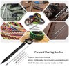 Bracelets Parachute Cord Knitting Needles Spike Kit Aluminum DIY Weaving