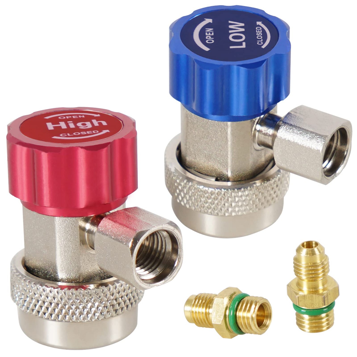 YESHMA Quick Joint R134A Quick Coupler 1/4 SAE L Type with Valve ...