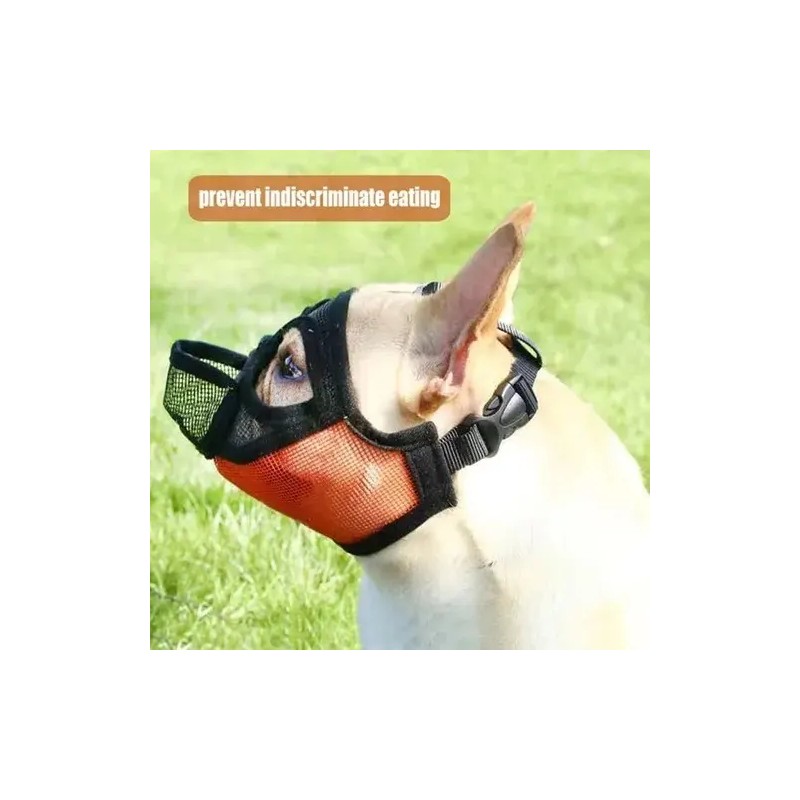Bozal/mascarilla Ajustables Para Perro Bulldog