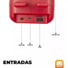 Maíz 3pzs Bocina Bluetooth Fm Recargable Luz Led Infantil Niños