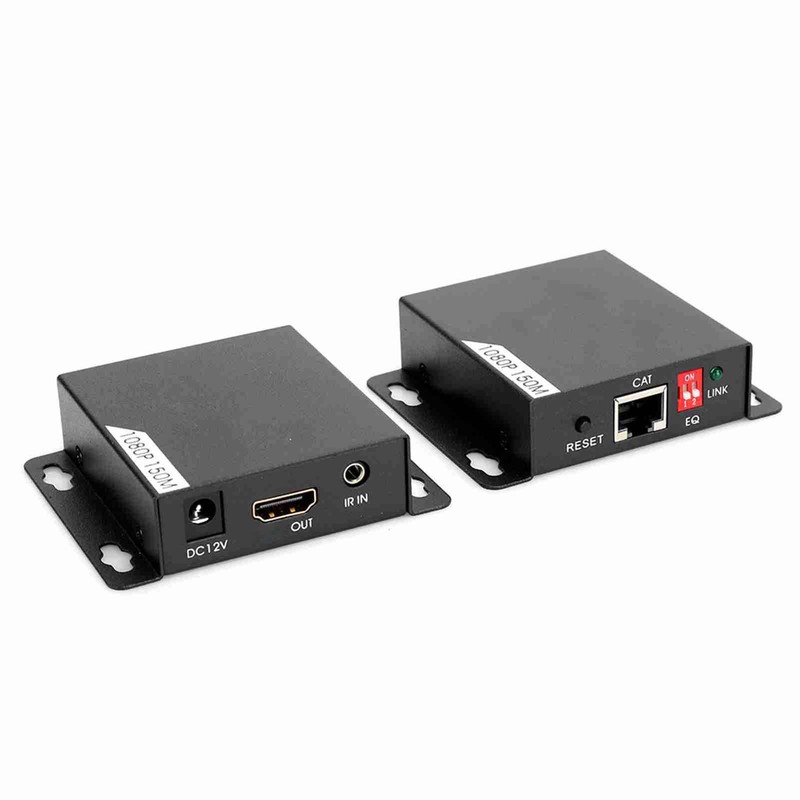 150m/492ft 1080P HDMI Extender Lossless Transmitter Receiver Adapter Kit