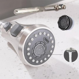 015425-45 Dual VR Aerator Key fit for Moen kitchen faucet,kohler faucet,T&S faucet,Neoperl faucet, Water Saving Flow Restrictor Set Replacement Part for Bathroom or Kitchen