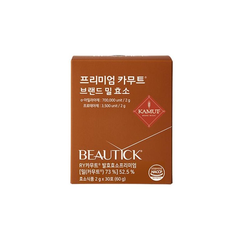 (현대백화점)동원 뷰틱 프리미엄 카무트 브랜드 밀 효소 (2g 30포 30일분)
