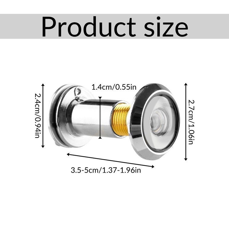 Tabanzhe Door Viewer-Security Spy Hole 220° Wide Angle Door Peephole