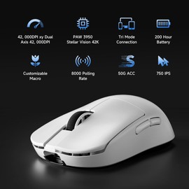 MCHOSE L7 39g Superlight Wireless Esports Gaming Mouse