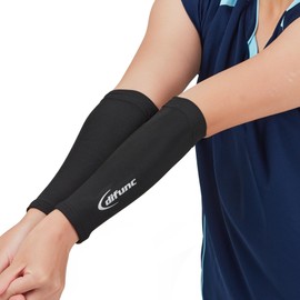 D&M Arm Cover, Tricot Arm Sleeve, Short, Black, M Size