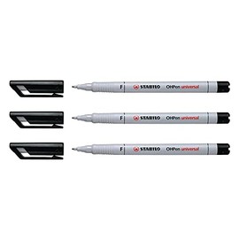 STABILO OHPen Universal Film Pen Water Soluble Fine Single Pen Black