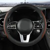 Car Steering Wheel Cover, Leather Steering Wheel Cover Brown Universal