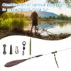 105pcs Carp Fishing Accessories Kit Helicopter Rigs Tackle with Anti-Tangle
